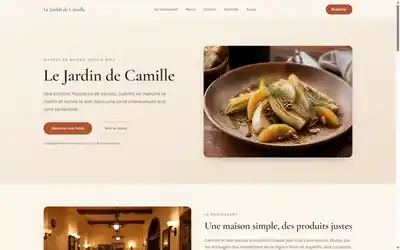 Site Le Jardin de Camille, restaurant